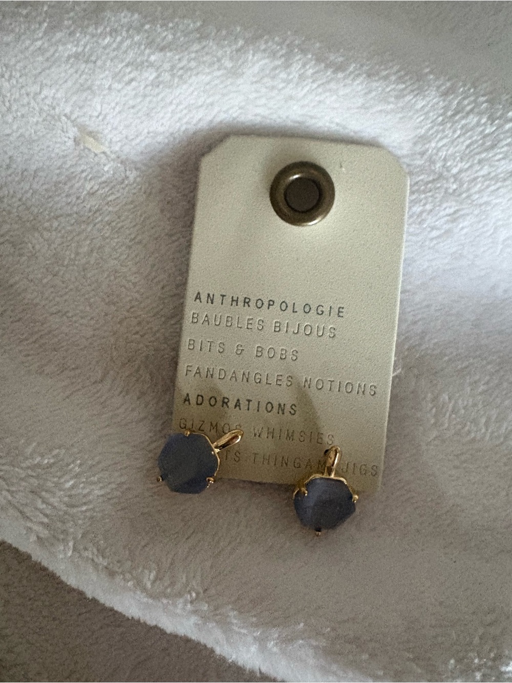 Anthropologie Gold-Tone Minimal Stud Earrings